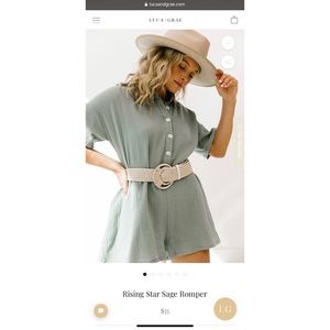 Luca + Grae - Rising Star Sage Romper